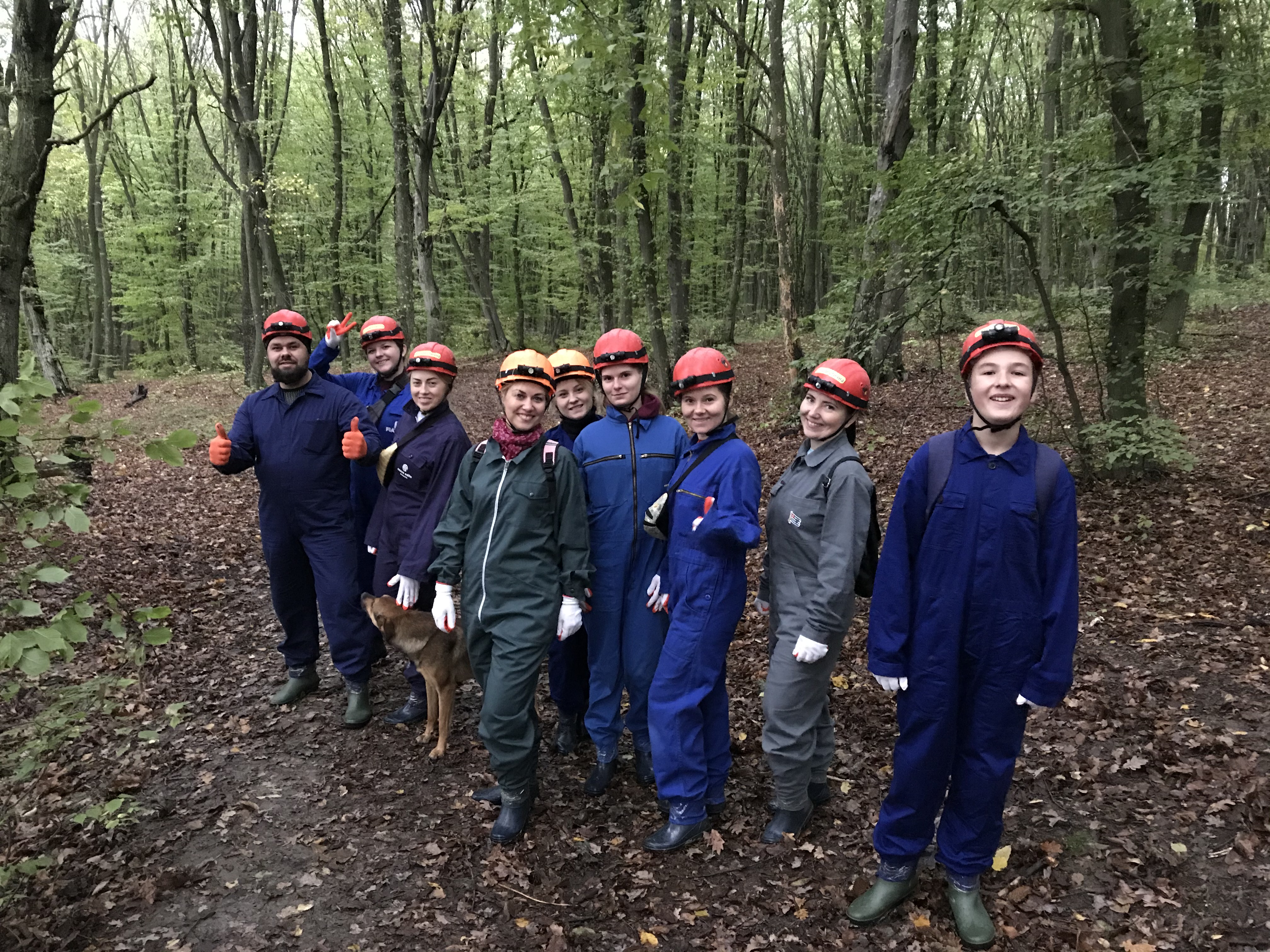 Group of people in forest