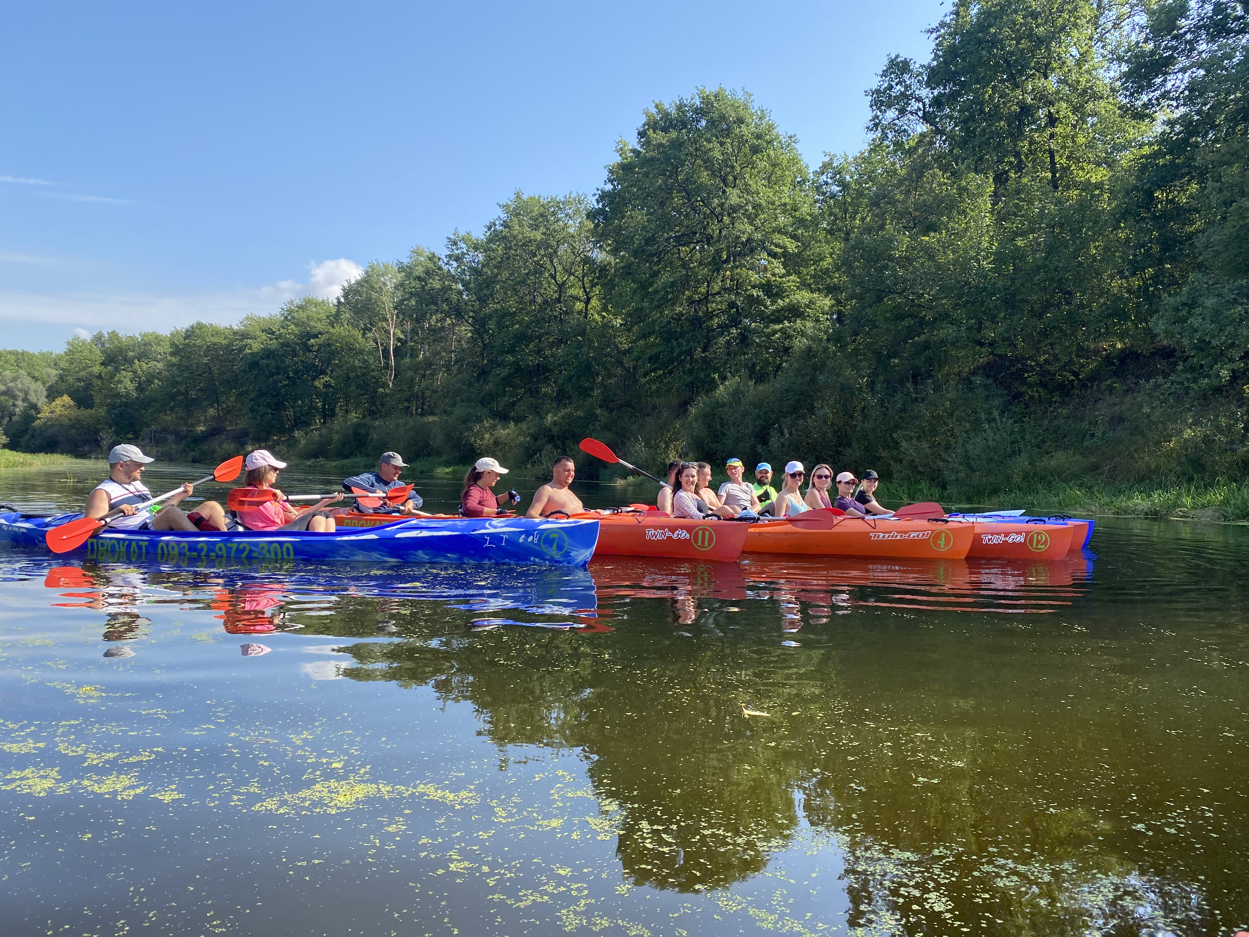 Boats and group of people