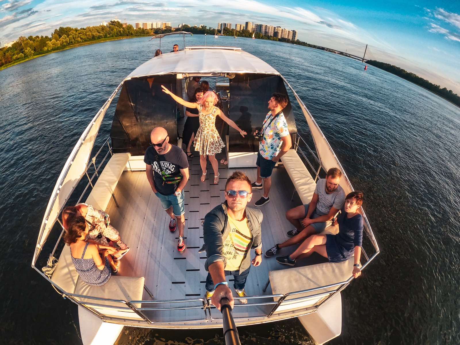 People on the yacht